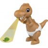 Projektorski dinozaver igrača, ki projicira slike na tla ali steno.