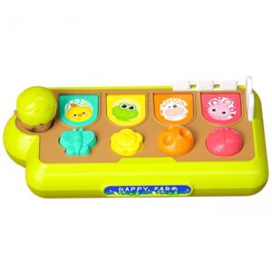 Pisani interaktivni set z živalmi in gumbi za razvijanje motoričnih spretnosti