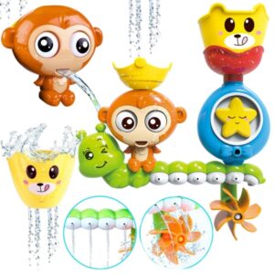 Set vodnih igrač z zobniki in sesalci za steno