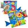 Otroška knjiga Ocean Animals iz blaga – spoznavanje morskega sveta.