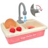 Lesen kuhinjski set z umivalnikom – pomivanje posode za otroke.