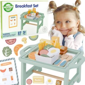 Otroški lesen zajtrkovni komplet Woopie
